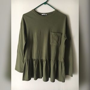 Zara Peplum Long Sleeve